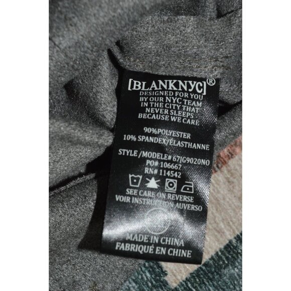 NWT Blank NYC Heathered Gray Waterfall Zip Up Jacket Cowl Neck Women's Size XL - Picture 9 of 12